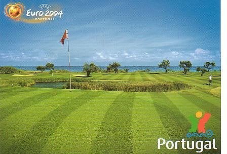 Ansichtkaart 	Euro 2004	Portugal	Algarve	Golfgreen, Verzenden, 1980 tot heden, Ongelopen, Sport en Spel