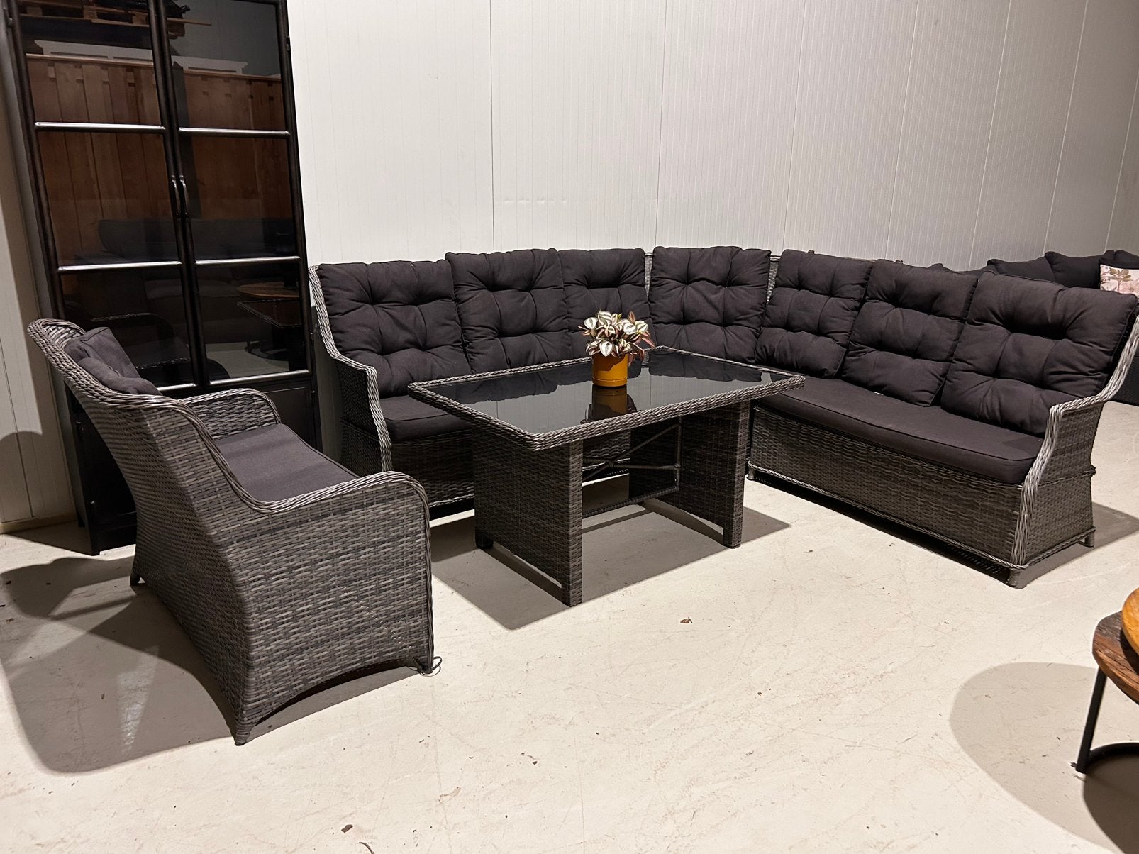 Grote BOIS LE DUC dining loungeset met 2 extra stoelen, Ophalen, Bank, ., Meer dan 8 zitplaatsen