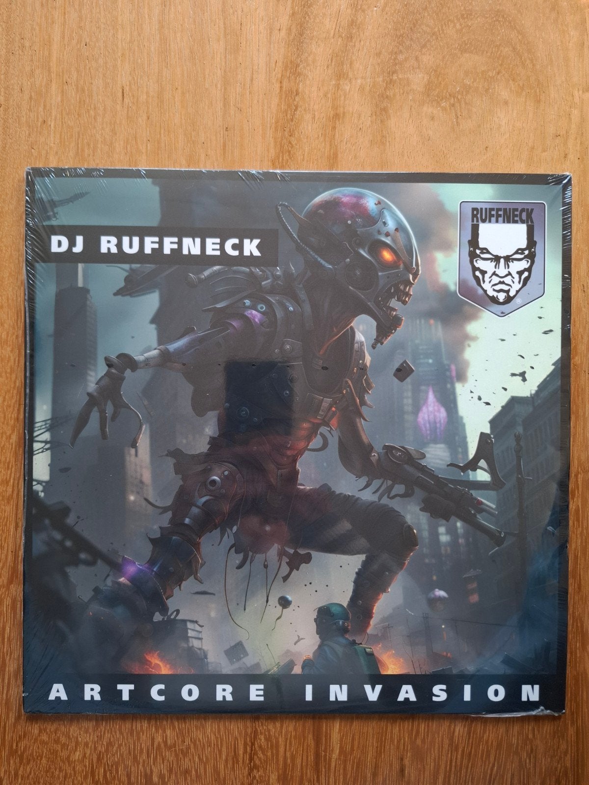 Dj Ruffneck - Artcore Invasion. Hardcore Gabber, Colored vinyl, Ophalen of Verzenden, EP, 12 inch