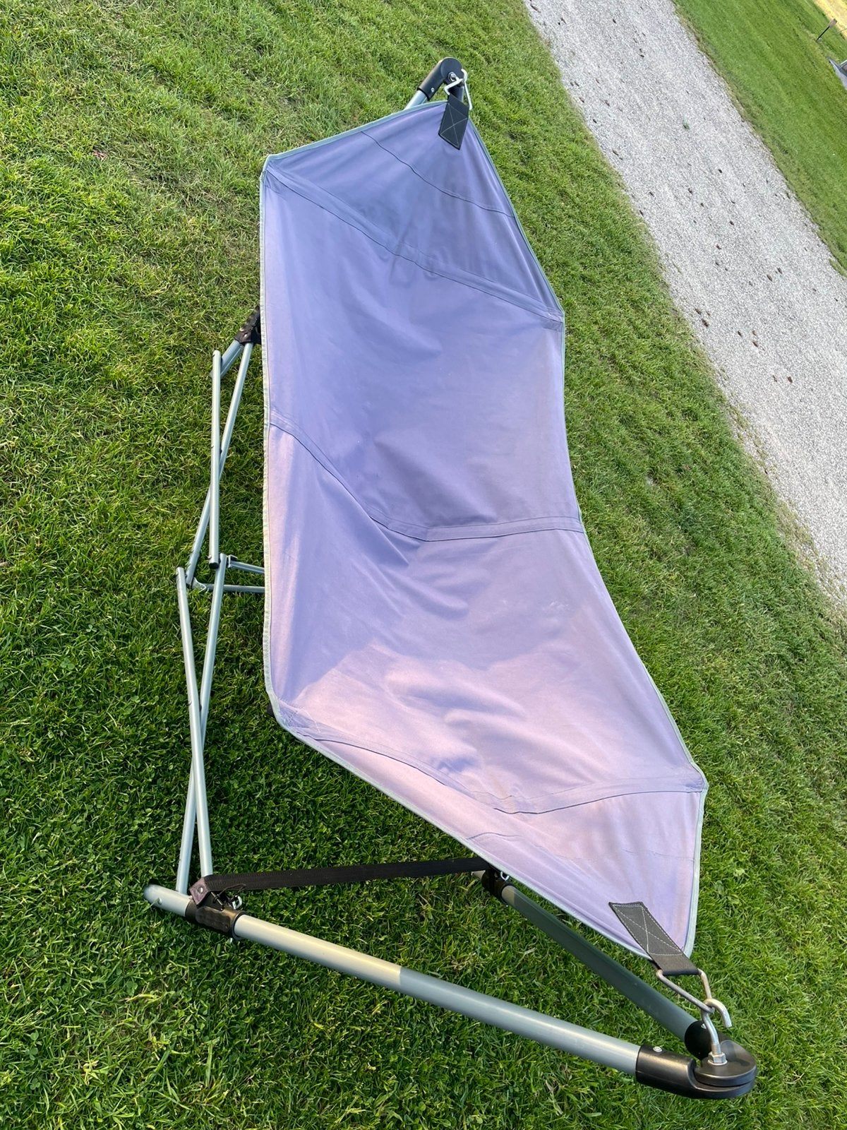 Hangmat camping of tuin, Tuin en Terras, Hangmatten, Ophalen, Zo goed als nieuw, Opvouwbaar