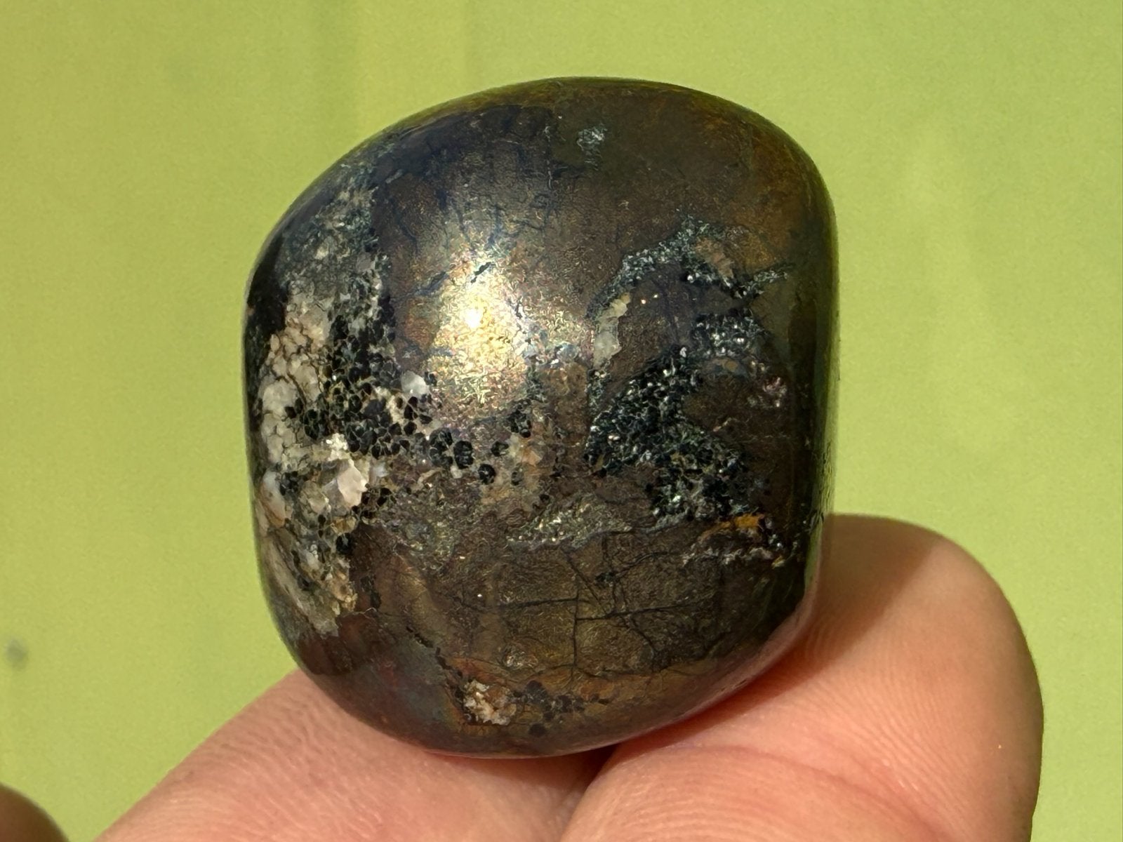 Chalcopyriet uit Peru broekzaksteen mineralen, Ophalen of Verzenden, Mineraal