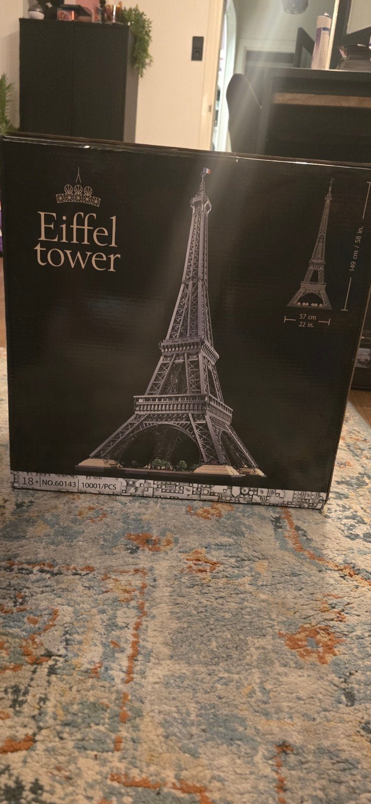 Eiffeltoren Bouwsteen Set – Groot Displaymodel – Nieuw, Compleet, Overige thema's, Nieuw, Ophalen of Verzenden
