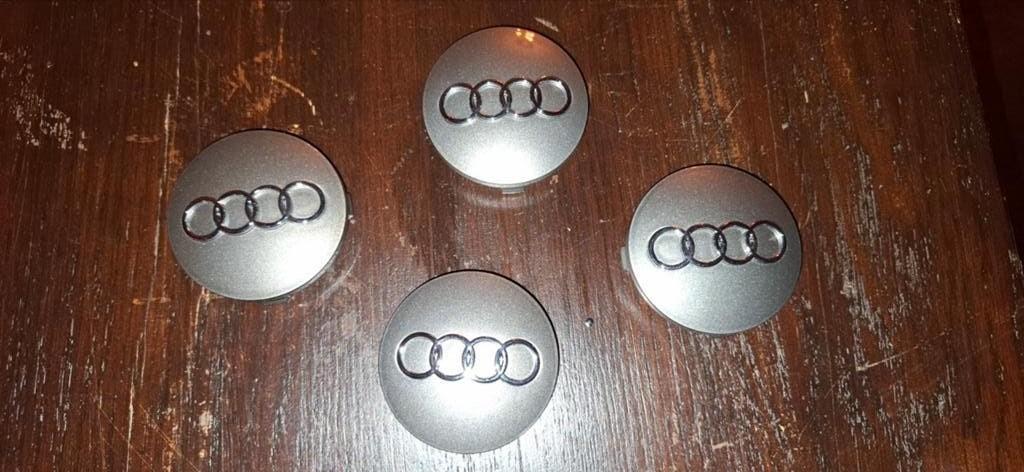 Naafdoppen Audi 60mm grijs, Auto diversen, Wieldoppen, Ophalen of Verzenden, Nieuw