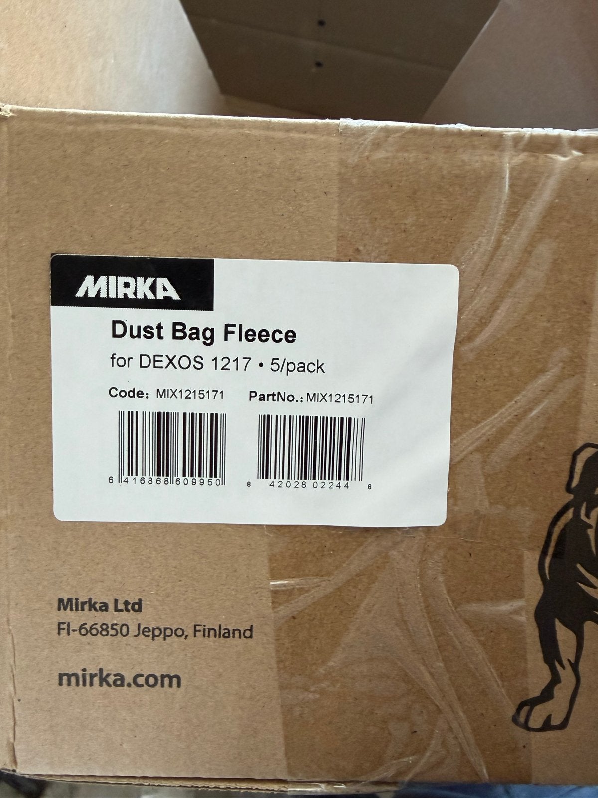 Mirka Stofzakken Fleece voor DEXOS 1217 (5 stuks), Overige merken, Nieuw, Industriële stofzuiger, Ophalen