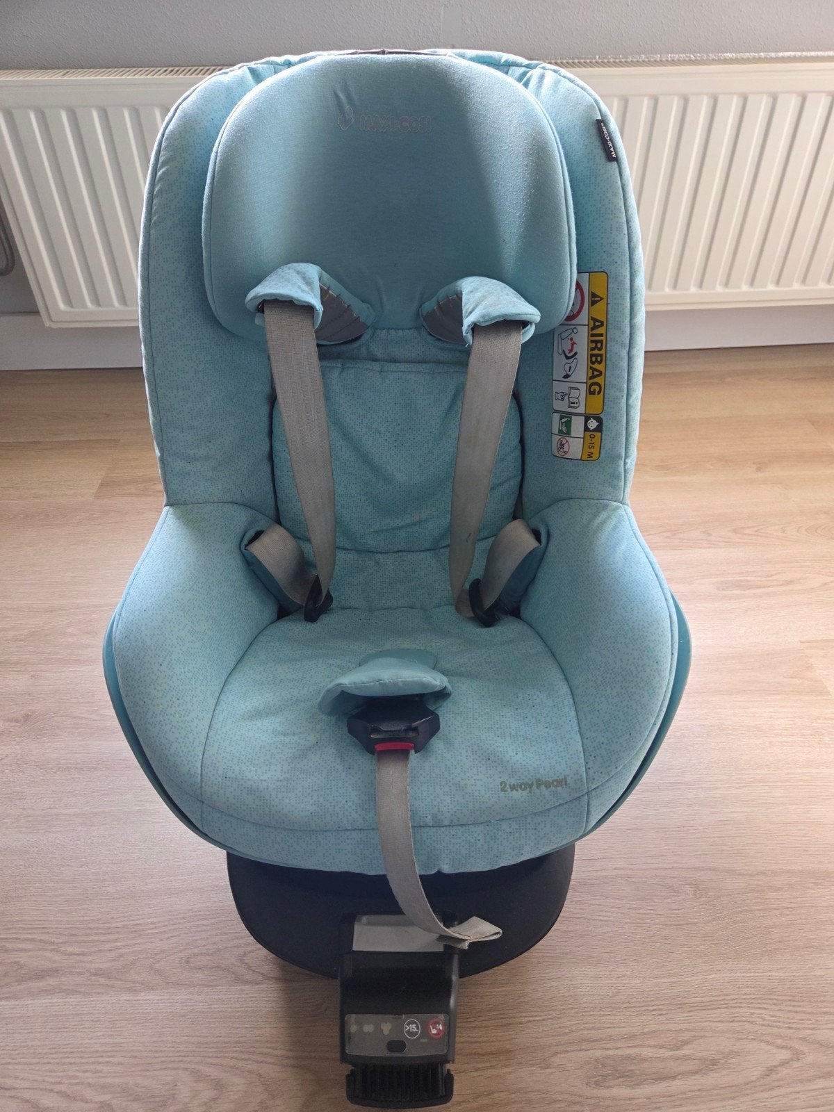 Maxi-Cosi 2wayPearl autostoel met 2wayFix en hoes, Kinderen en Baby's, Ophalen, Verstelbare rugleuning, Gebruikt, 0 t/m 18 kg