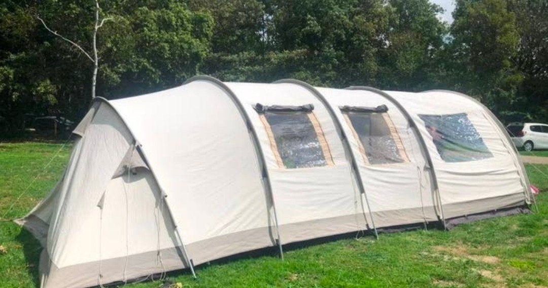 Base Camp Ambato V Deluxe tunneltent - 5 persoons, Ophalen, Zo goed als nieuw, Tot en met 5
