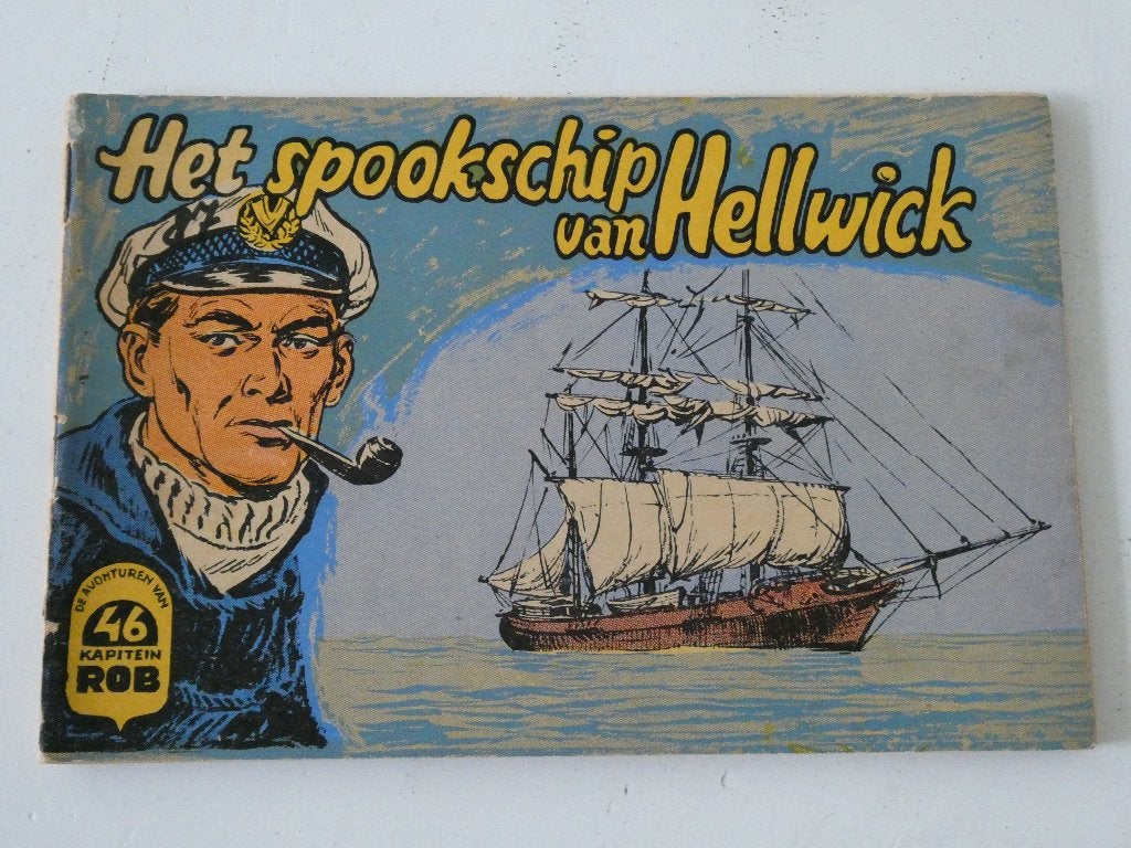 Kapitein Rob - 46_O_Het spookschip van Hellwick [1e druk 194, Gelezen, Eén stripboek, Ophalen of Verzenden, Pieter Kuhn