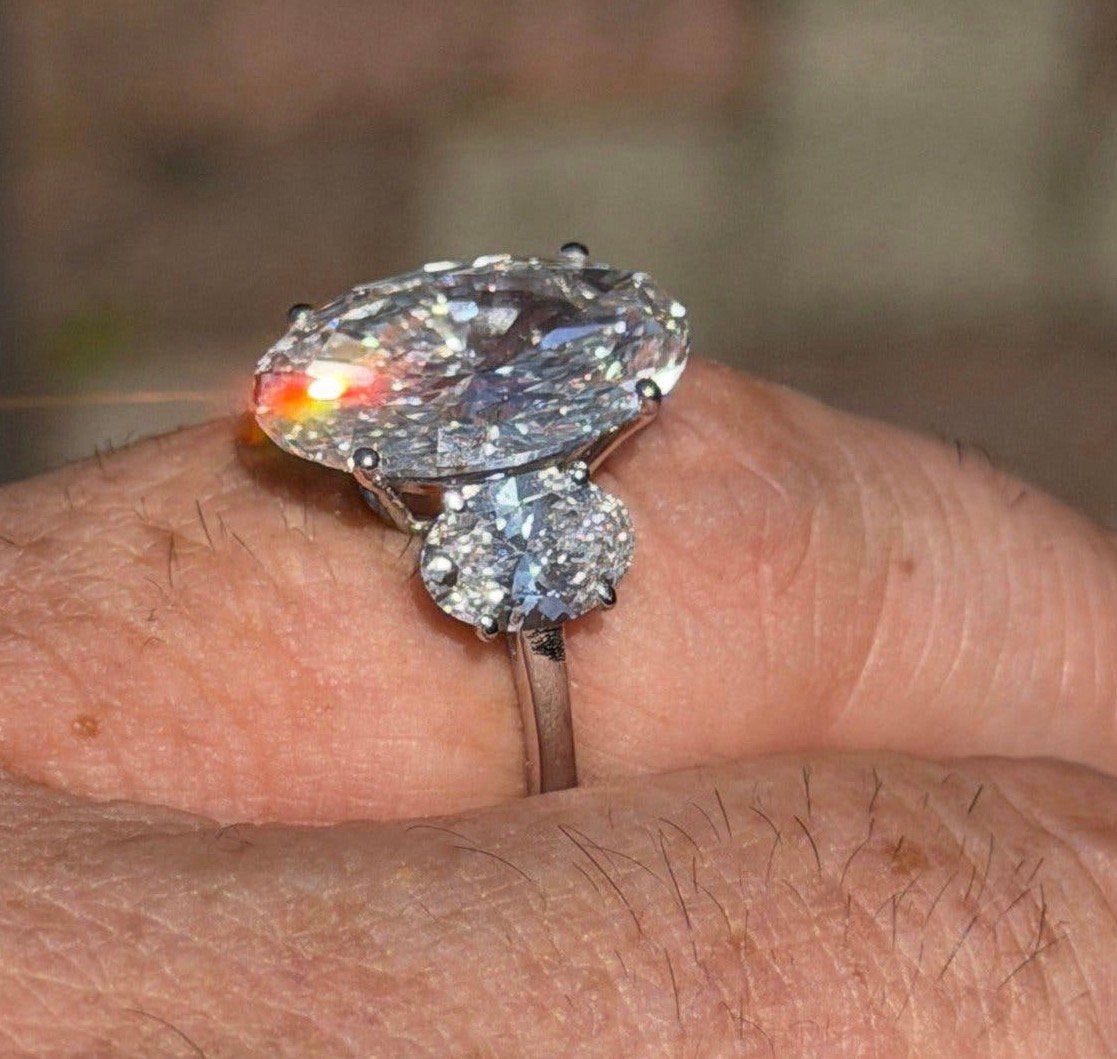 Gouden ring met diamanten van maar liefst 9ct! retail €17500, Sieraden, Tassen en Uiterlijk, Ringen, Nieuw, Ophalen of Verzenden
