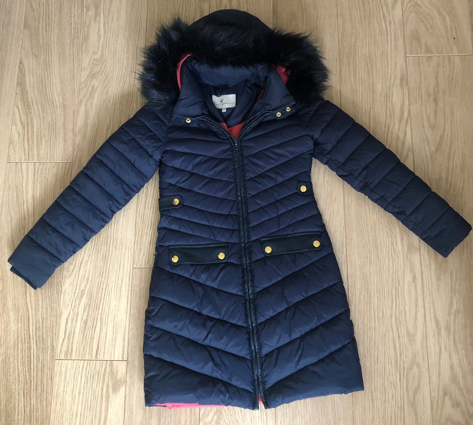 Supertrash getailleerde meisjes tussenjas d.blw mt140, Kinderen en Baby's, Kinderkleding | Maat 140, Ophalen, Nieuw, Meisje, Jas