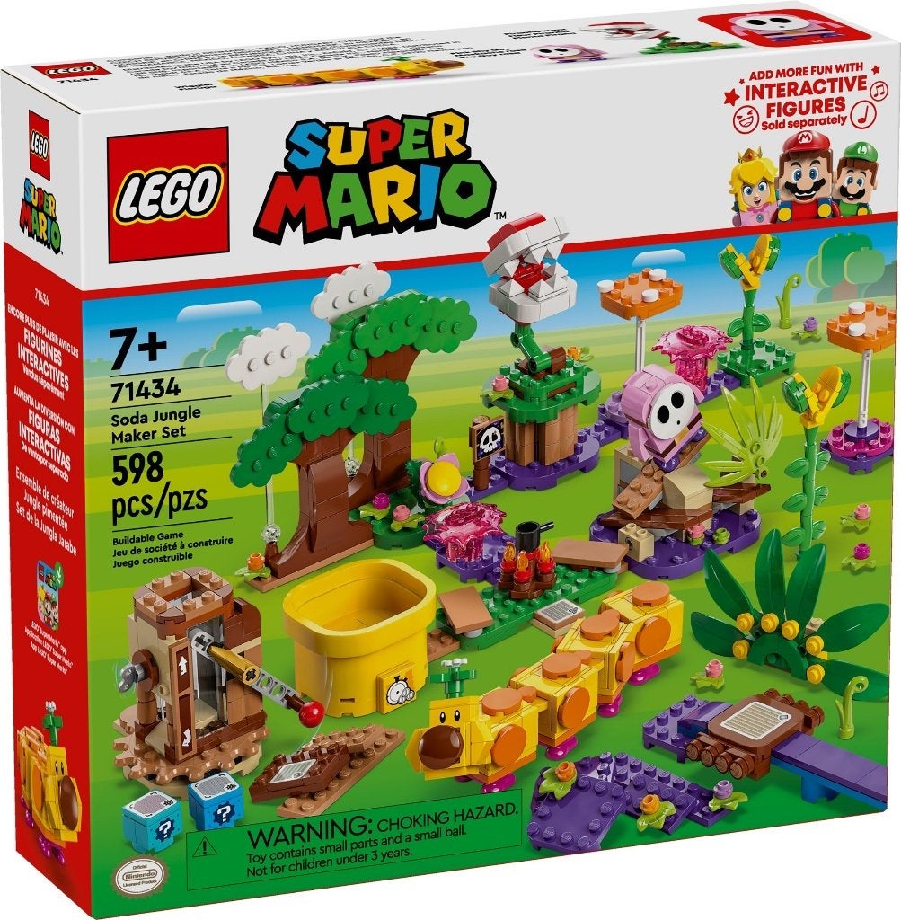 LEGO 71434 Soda Jungle Maker Set (Super Mario, Expansion), Overige thema's, Nieuw, Ophalen of Verzenden, Complete set