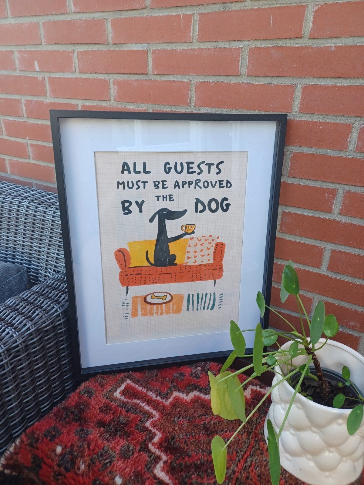 Hond canvas poster, geen lijst, Ophalen of Verzenden, Nieuw