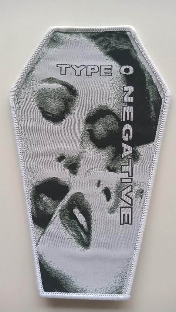 Type O Negative zeer mooie bloody kisses coffin patch t167, Verzenden, Nieuw, Kleding