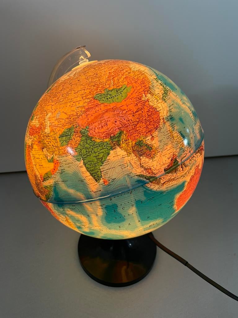 Wereldbol lamp, Ophalen of Verzenden, Gebruikt
