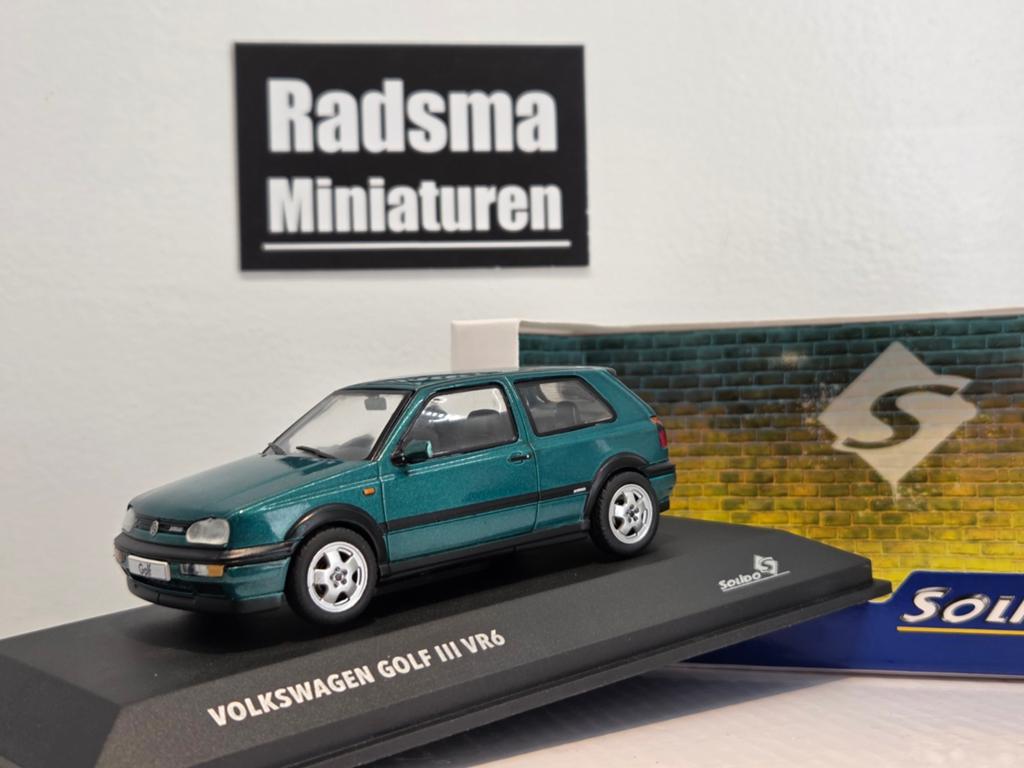 Volkswagen Golf Mk3 Vr6 - groen - 1:43 Solido, Hobby en Vrije tijd, Modelauto's | 1:43, Auto, Solido, Nieuw, Ophalen of Verzenden