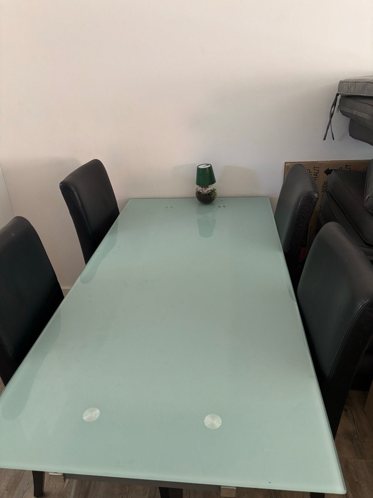 IKEA glazen eettafel - 160x80 cm, Ophalen, Gebruikt, 50 tot 100 cm, Glas