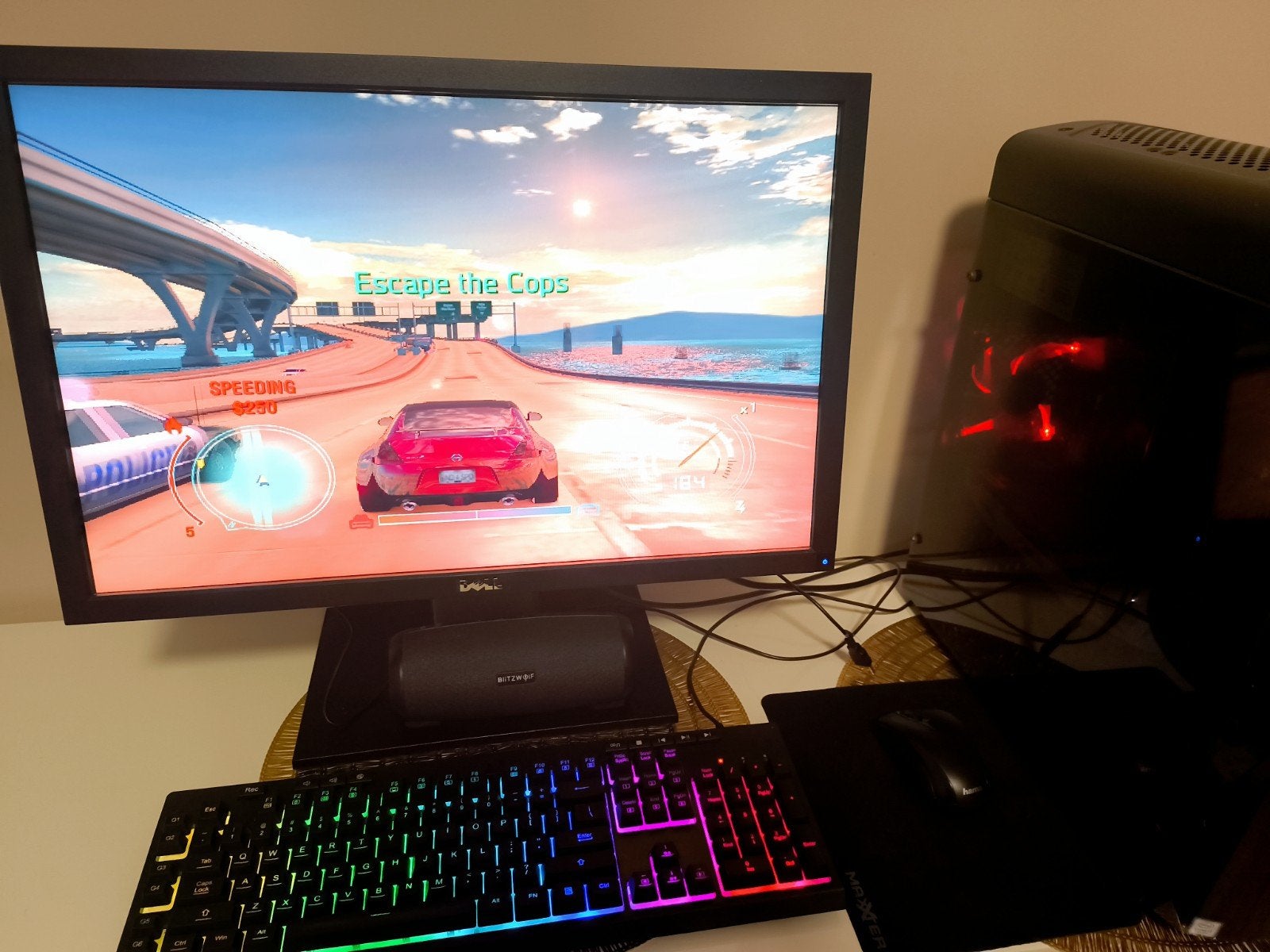 Complete PC | i7 7700 | GTX1060 3GB | 16GB | SSD | Dell 24", Ophalen, Gebruikt, MSI, 256 Gb + 1 Tb