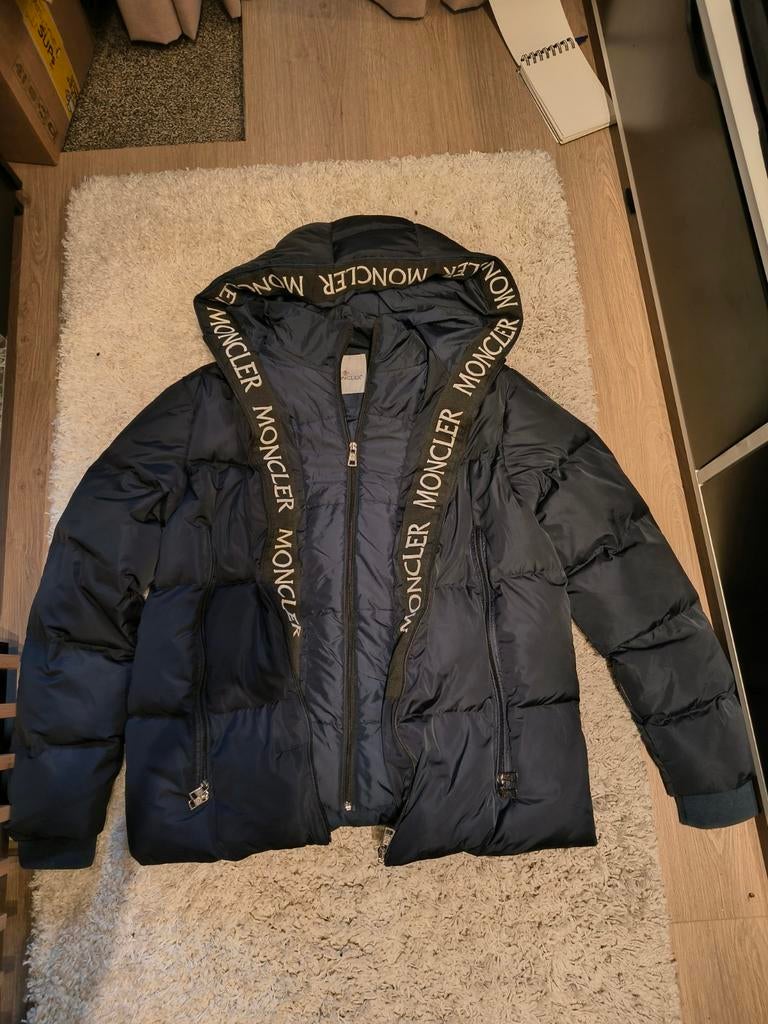 vintage Moncler Jacket Jas Large, Maat 52/54 (L), Moncler, Blauw, Nieuw