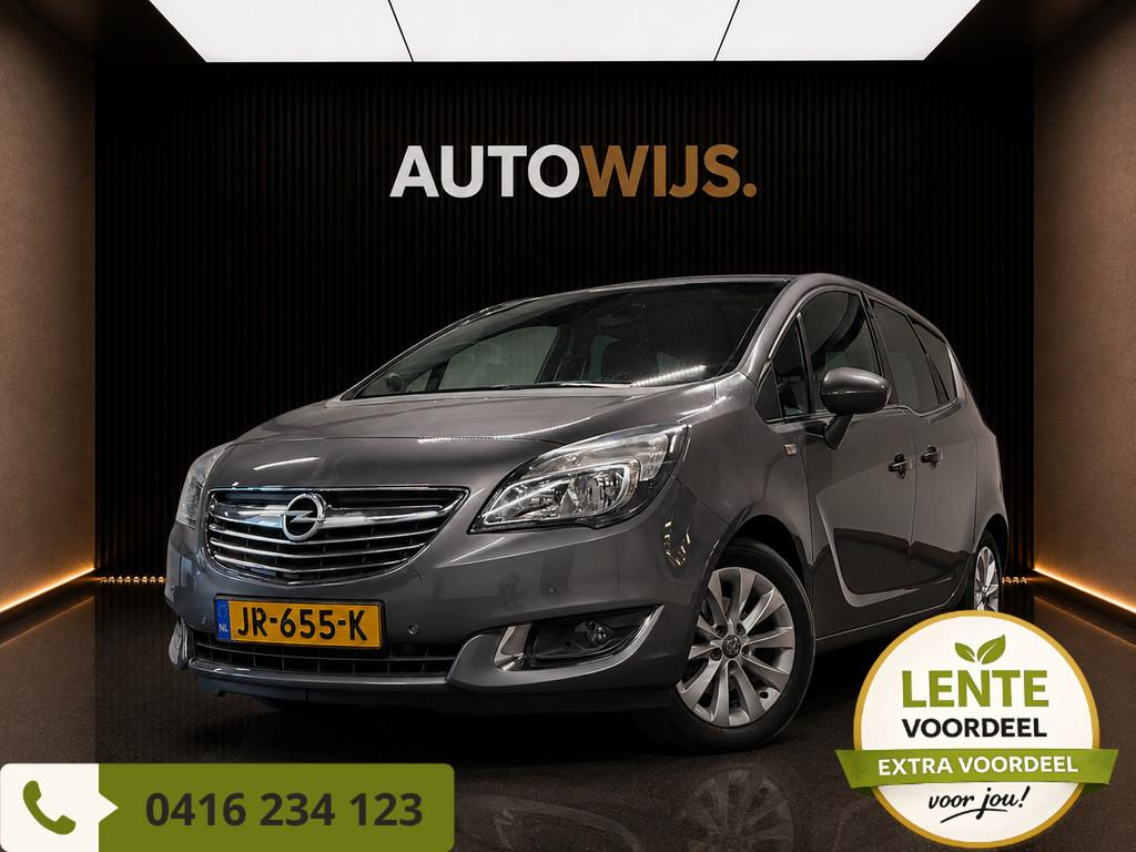 Opel Meriva 1.4 Turbo Cosmo|TREKHAAK|PDC|LM-VELG|141DKM, Auto's, Opel, Voorwielaandrijving, Parkeersensor, Stof, Gebruikt