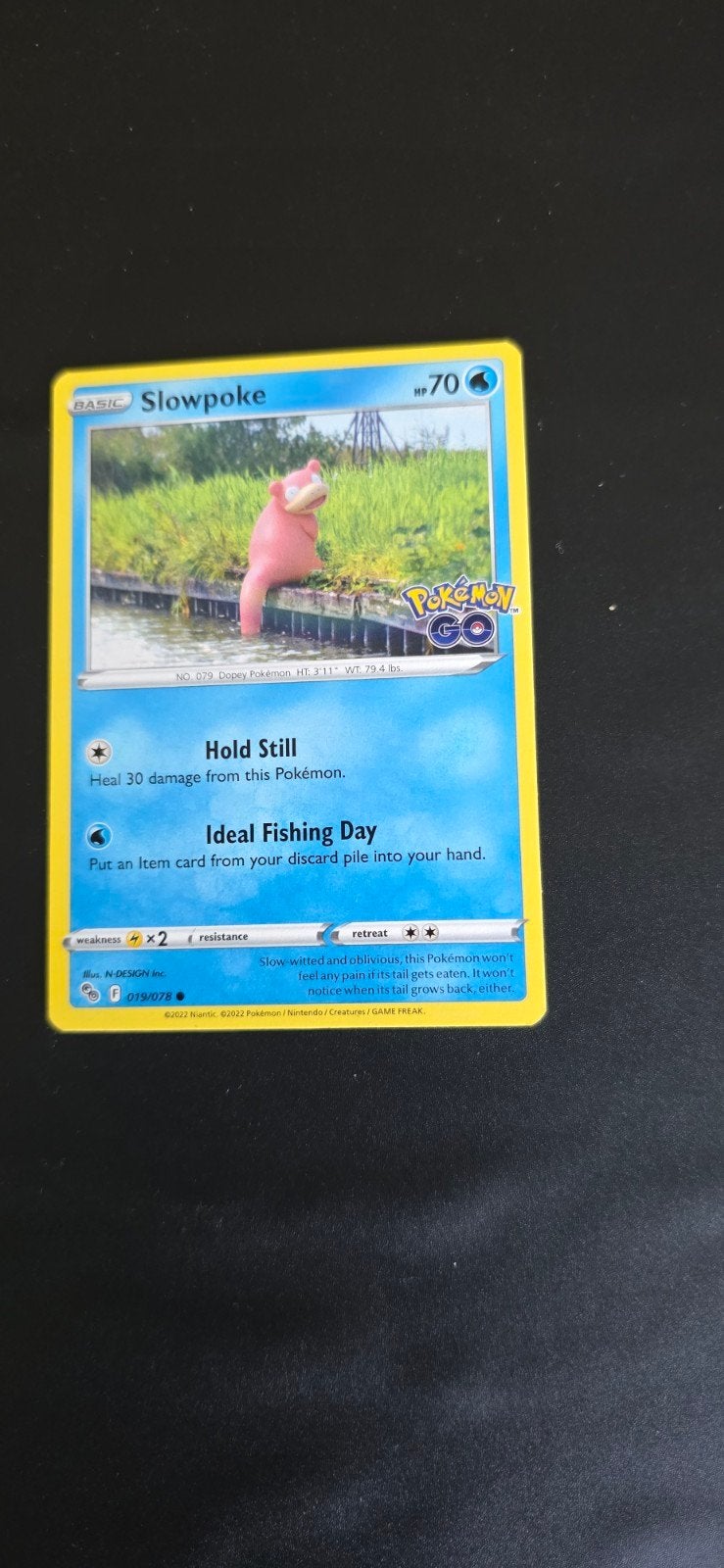 Pokémon Go Slowpoke 019/078 Kaart - Nieuwstaat, Ophalen of Verzenden, Zo goed als nieuw