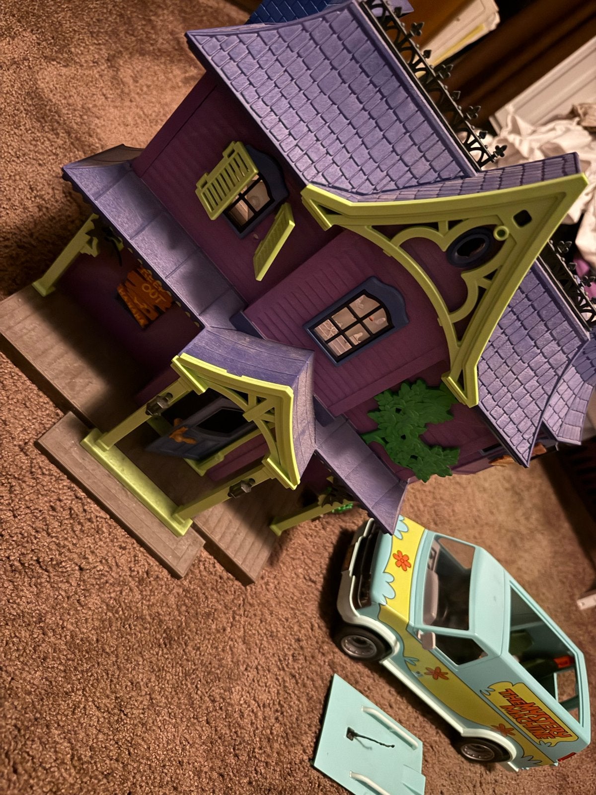 Playmobil Scooby-Doo Mysteriehuis en Mystery Machine, Ophalen of Verzenden, Gebruikt