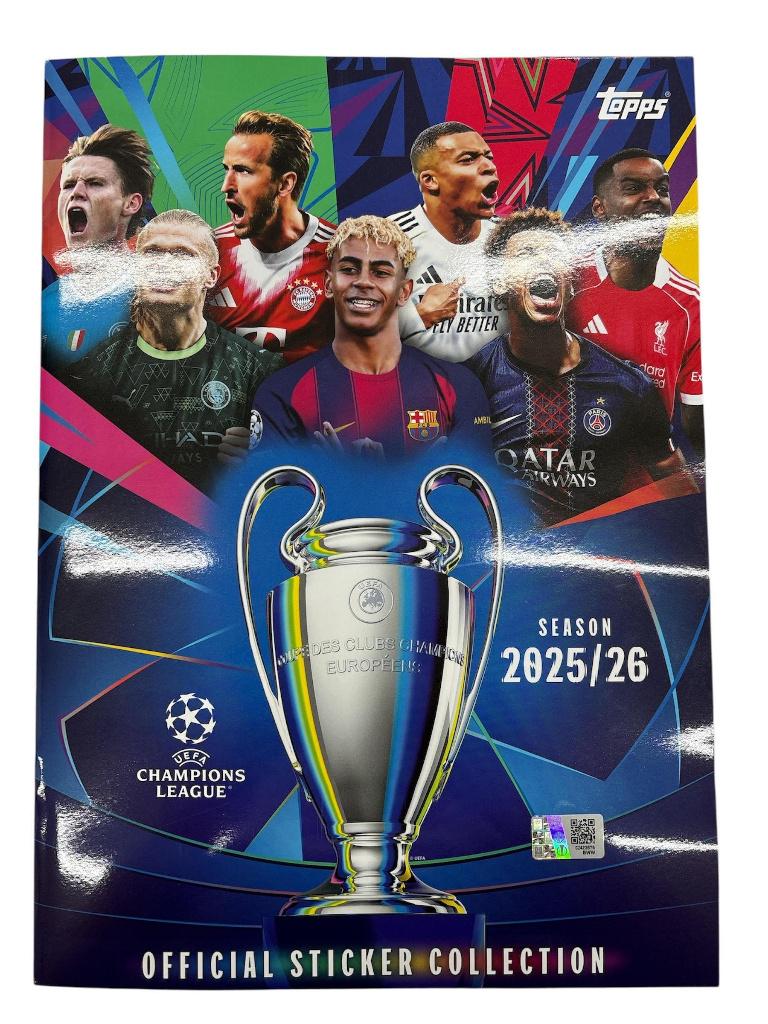 Topps voetbalplaatjes Champions League 2025-2026 update 18/7, Ophalen of Verzenden, Zo goed als nieuw, Buitenlandse clubs, Poster, Plaatje of Sticker