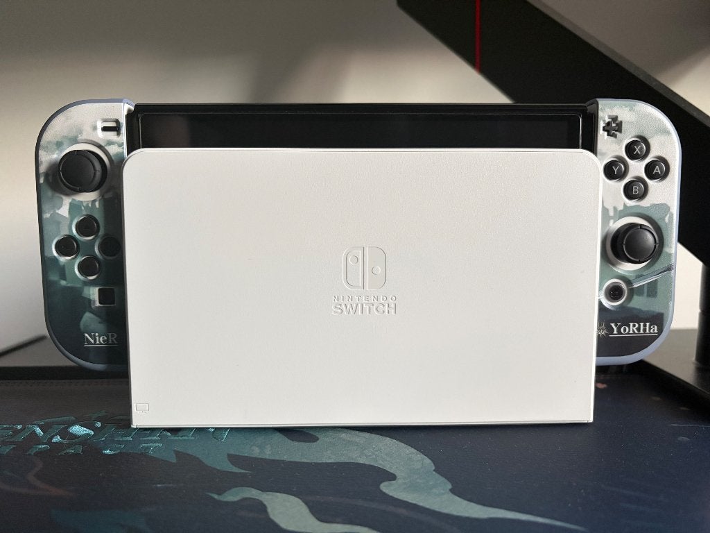 Nintendo Switch OLED met Animal Crossing en extra's, Met games, Zo goed als nieuw, Met 1 controller, Switch OLED