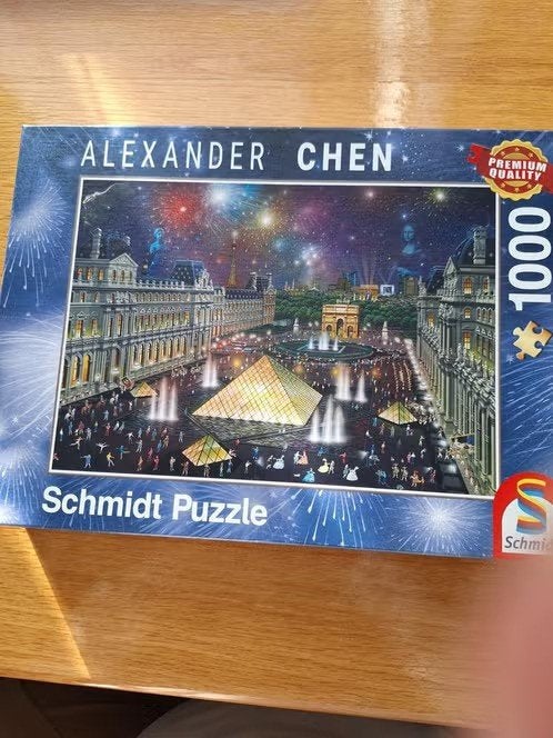 Alexander Chen Louvre puzzel 1000 stukjes hh, Ophalen of Verzenden, 500 t/m 1500 stukjes, Zo goed als nieuw, Legpuzzel