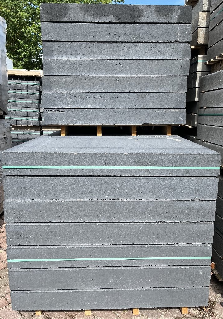 Betonplaat 120x80x12 zwart, Ophalen of Verzenden, Nieuw, Beton, Terrastegels