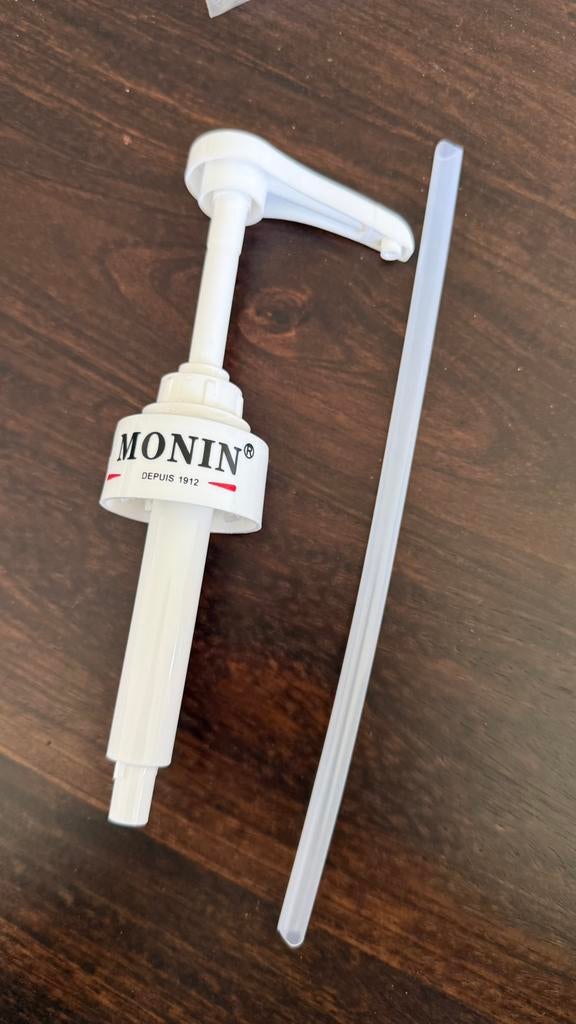 Monin Sirooppomp 70cl (grote fles), Ophalen of Verzenden, Nieuw, Wit