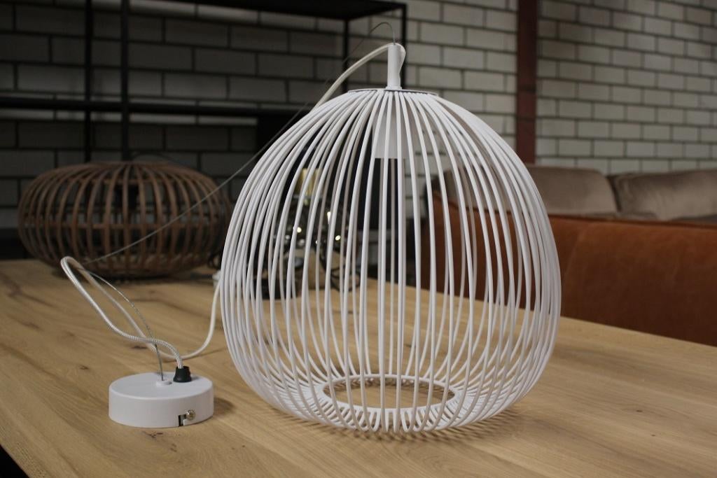 4 x witte open hanglamp draadlamp Rilana Light & Living