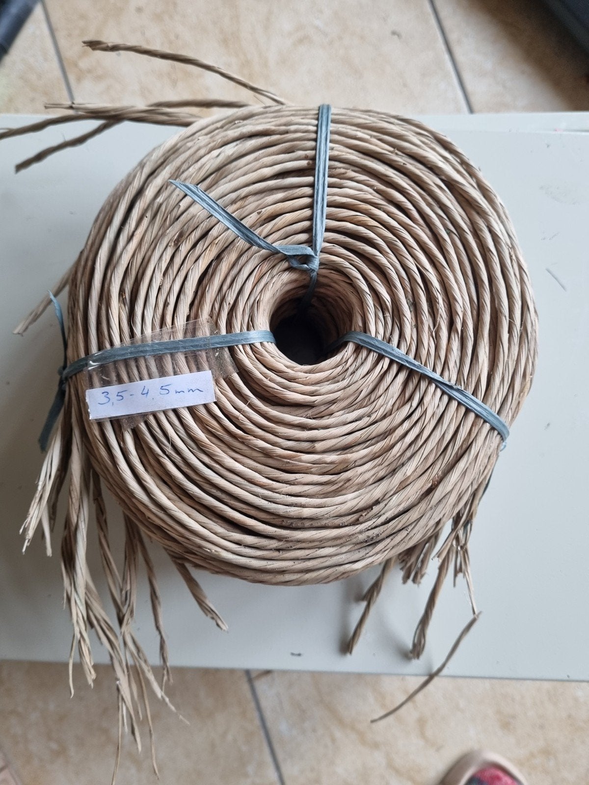 Biezenkoord rotan 3.5-4.5mm - Diverse afmetingen beschikbaar, Ophalen of Verzenden, Nieuw