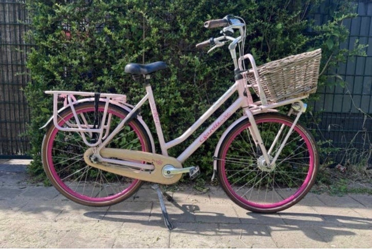 Gazelle Miss Grace damesfiets - Roze met mand, Fietsen en Brommers, Fietsen | Dames | Damesfietsen, Ophalen, Terugtraprem, Versnellingen