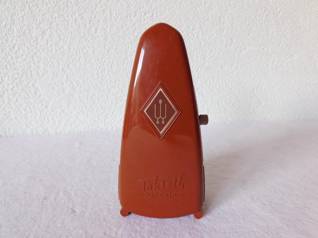 Wittner Taktell Piccolo metronoom in bruin, hg 15,5 cm, in p, Muziek en Instrumenten, Instrumenten | Toebehoren, Ophalen of Verzenden