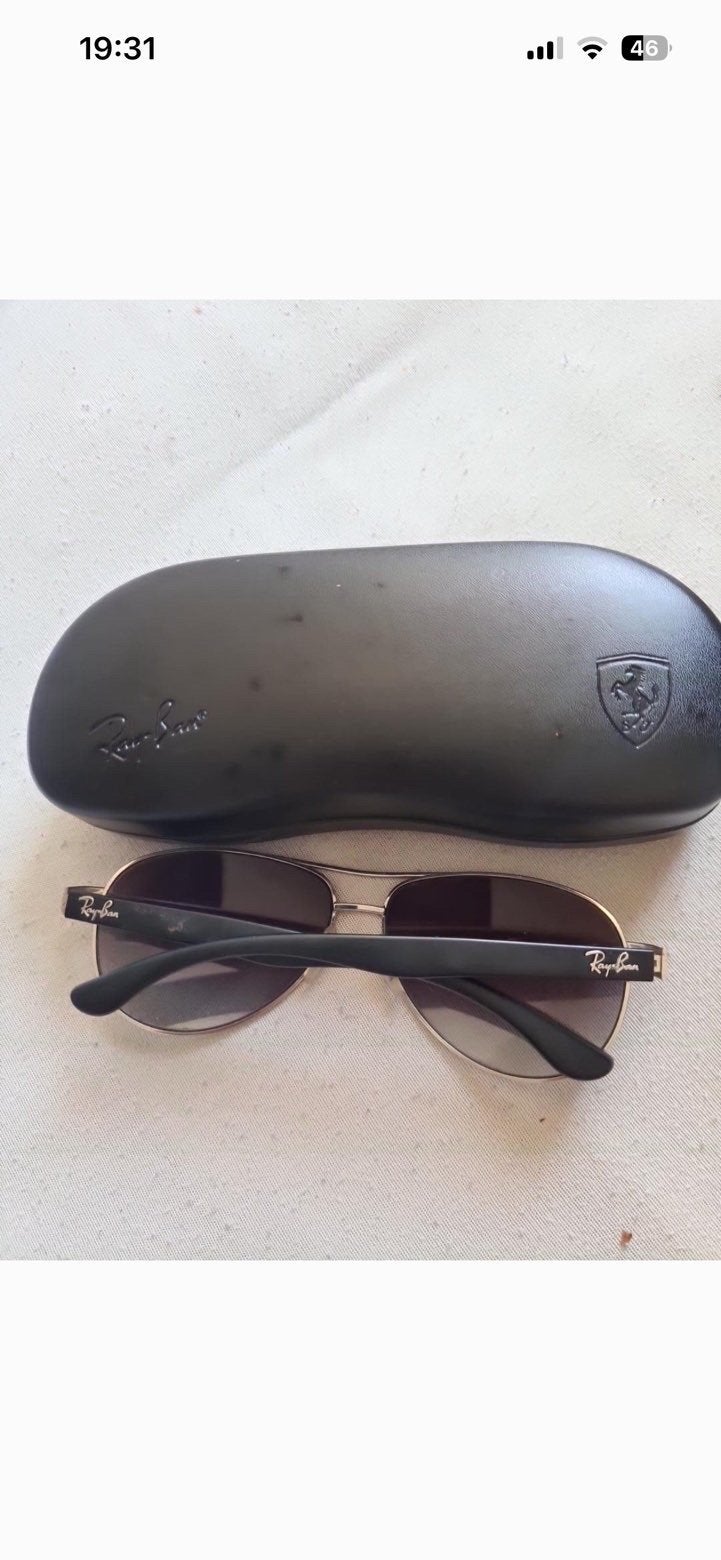 Ray-Ban Ferrari Zonnebril RB 3457 114/8G 59 13 135 3N, Zonnebril, Zwart, Ophalen of Verzenden, Zo goed als nieuw