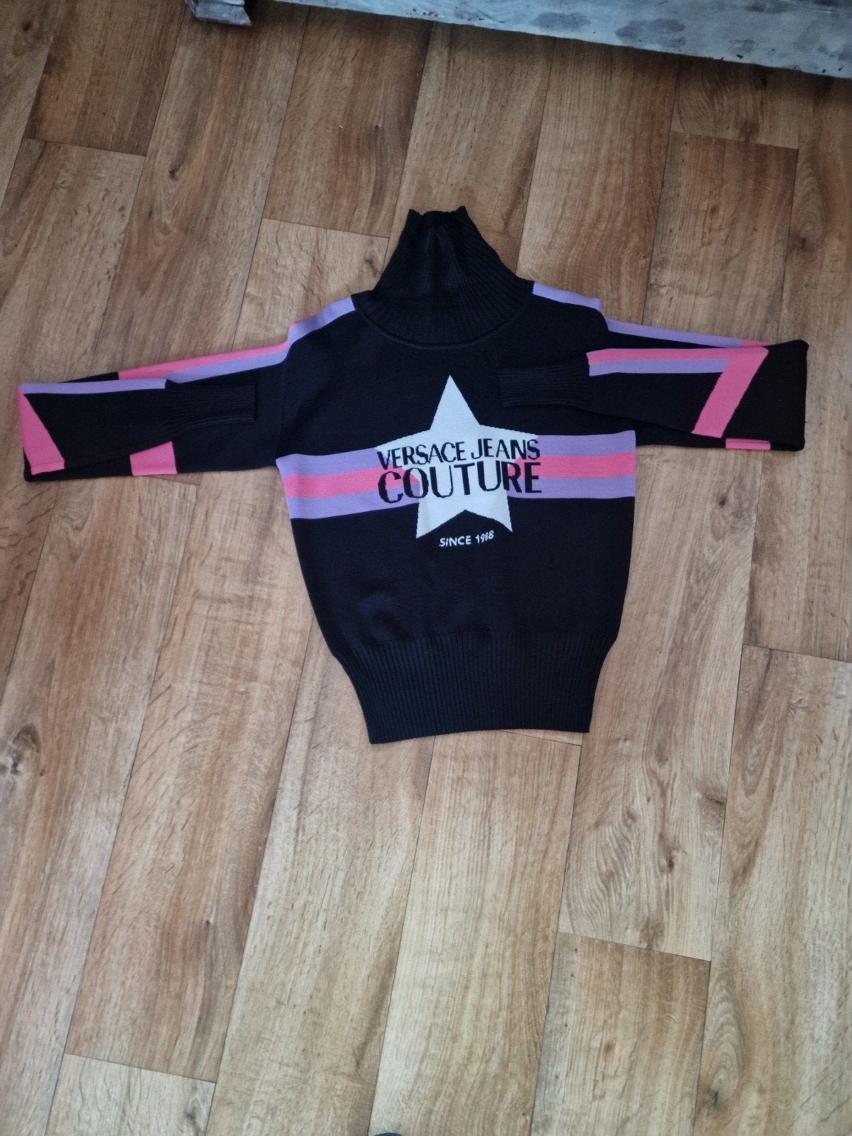 Versace jeans couture dames trui xs, Zwart, Ophalen of Verzenden, Zo goed als nieuw, Versace