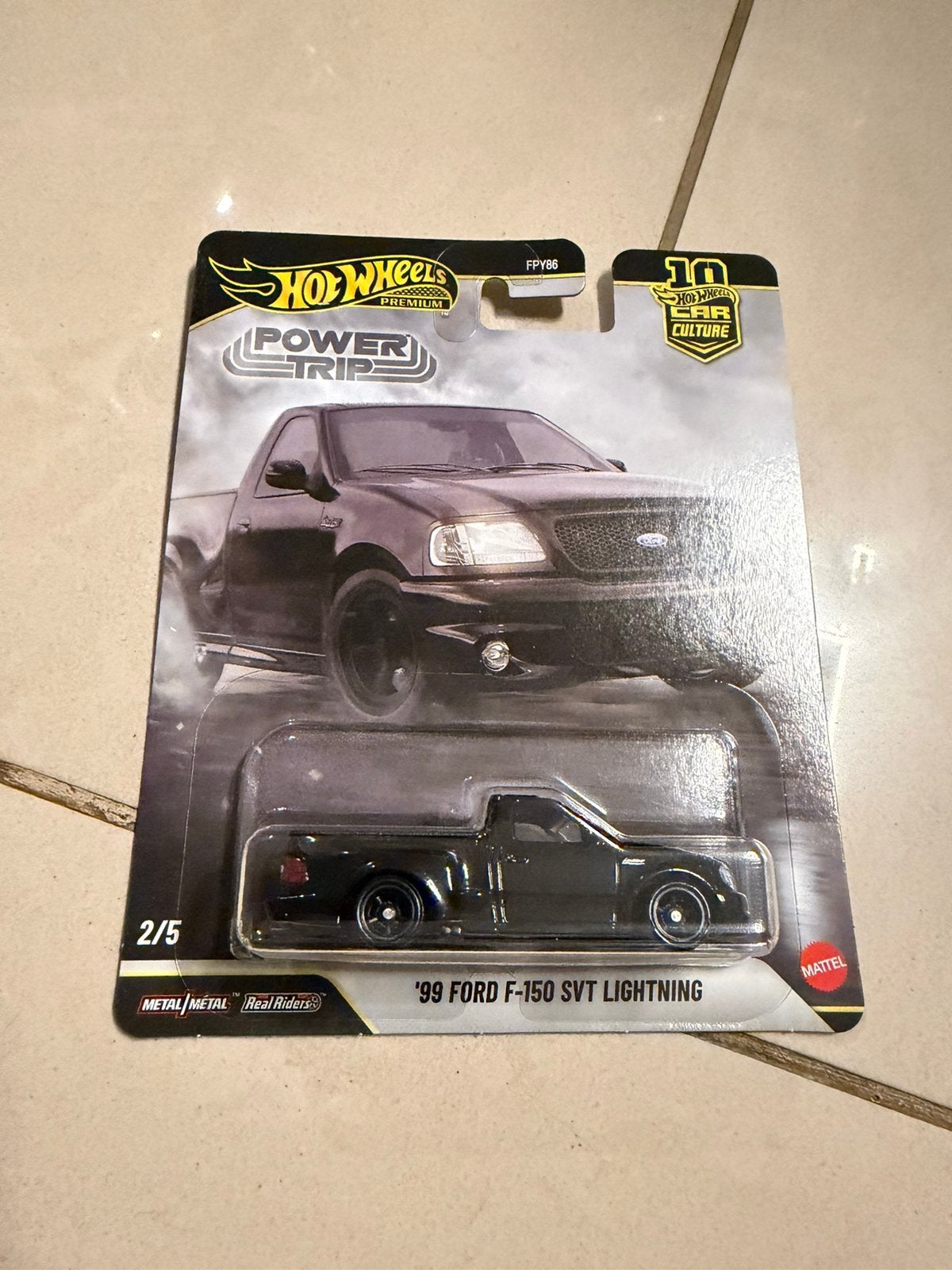 Hot Wheels Premium  Power Trip Ford F-150 SVT Lightning, Overige merken, 1:50 of kleiner, Auto, Nieuw