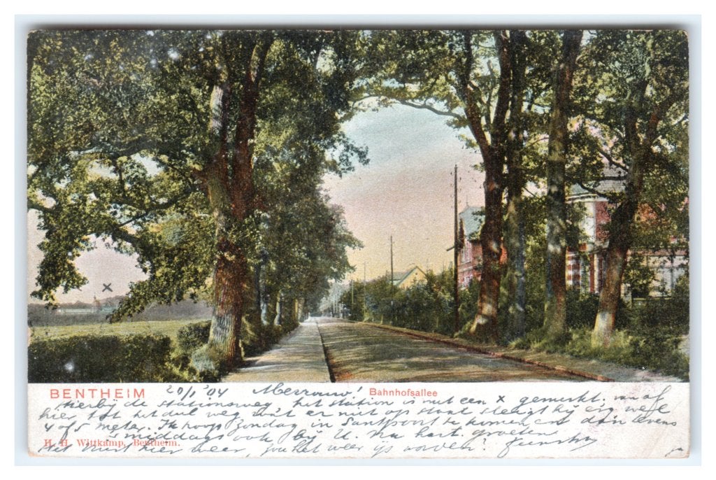 Bad Bentheim, Bahnhofsallee, Ophalen of Verzenden, Voor 1920, Gelopen, Duitsland