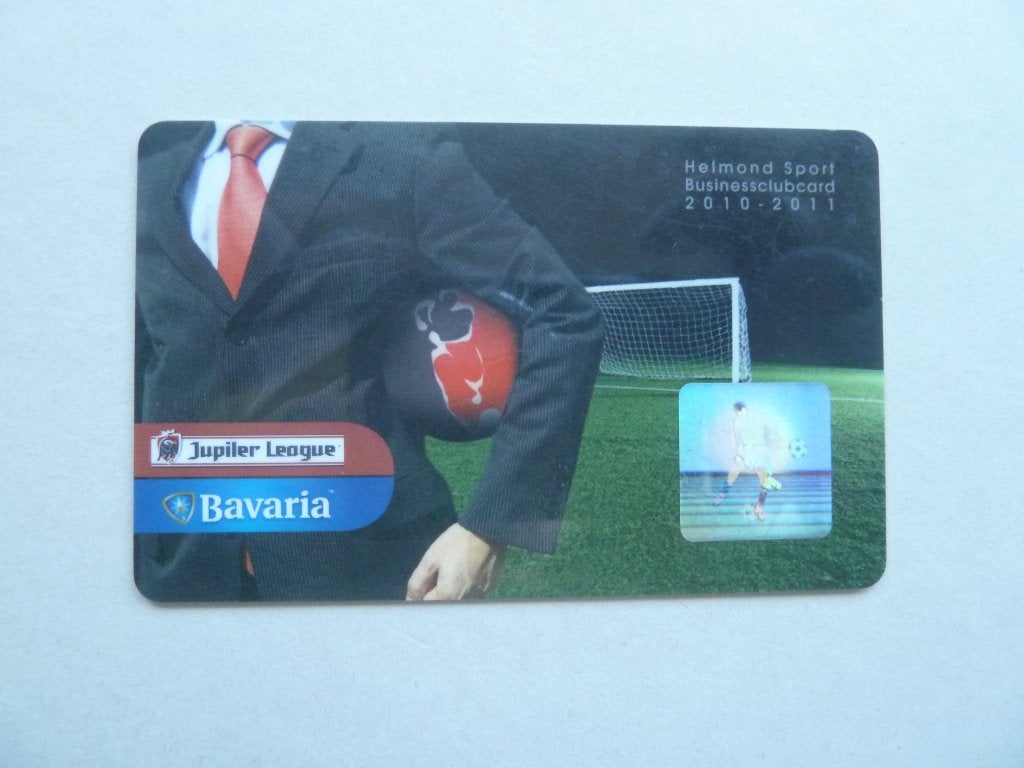 Businessclubcard.Helmond Sport. 2010/2011. Oranje achterkant, Ophalen of Verzenden, Zo goed als nieuw, Overige binnenlandse clubs