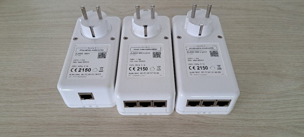 3x devolo dLAN 650+ Powerline adapters, Computers en Software, Ophalen, Gebruikt