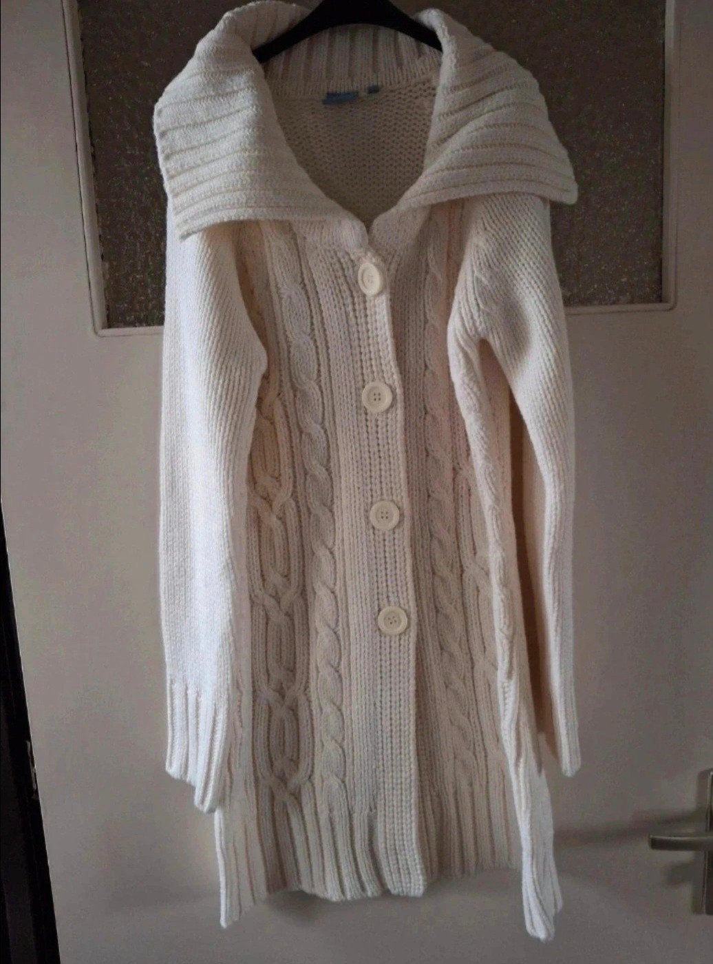 Nieuw lang vest Crèmekleurig maat S, Beige, Nieuw, Ophalen of Verzenden, Onbekend