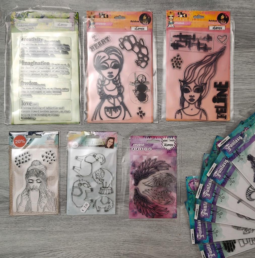 Studio Light clear stamps, Ophalen of Verzenden, Zo goed als nieuw, Clearstamp