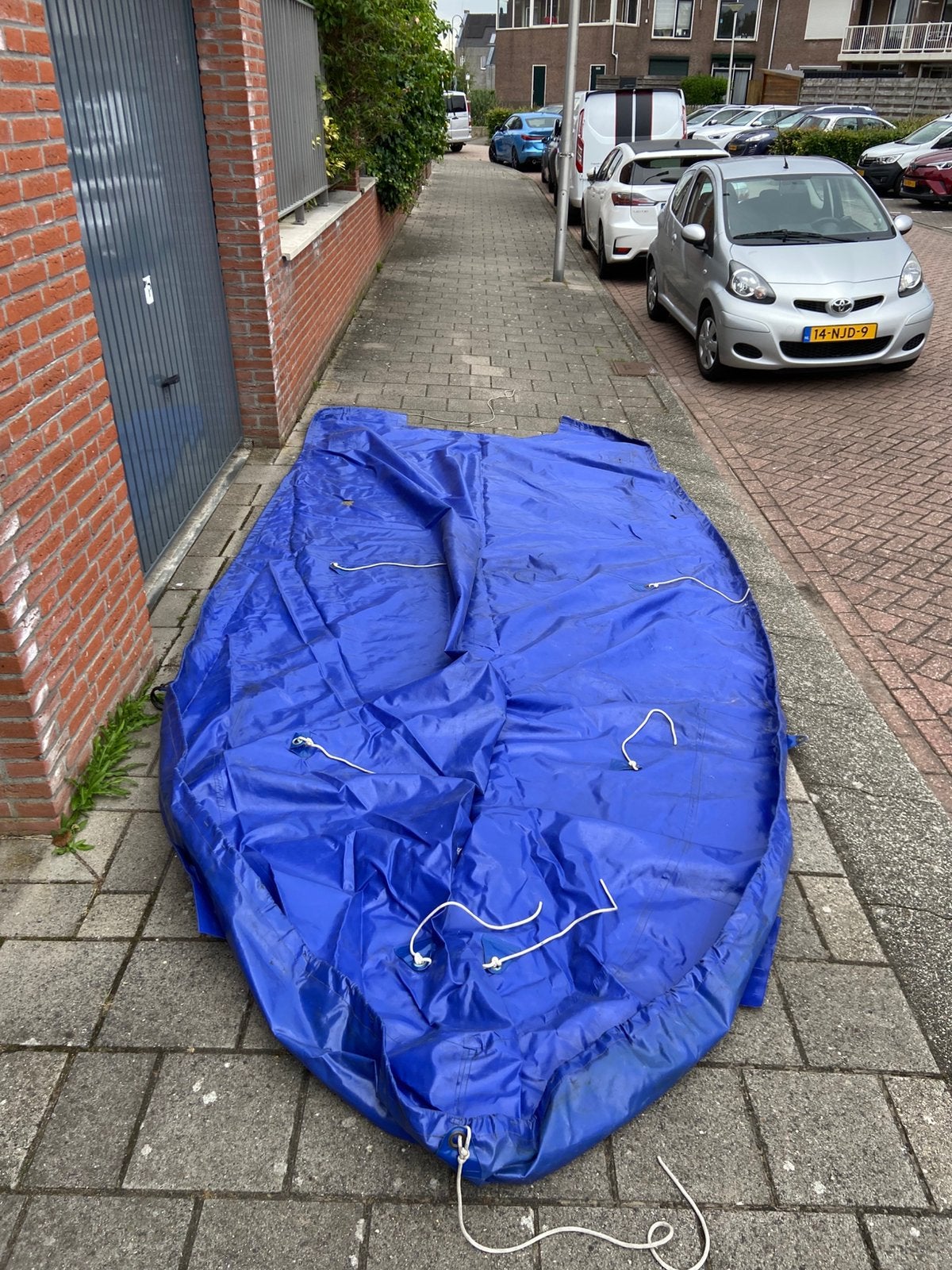 Afdek zeil Elan gt 4’95 origineel, Watersport en Boten, Ophalen of Verzenden, Overige typen