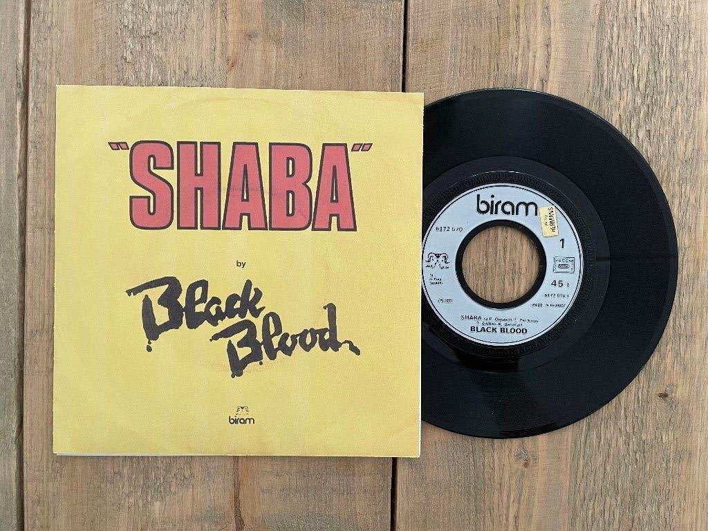 VINYL SINGLE Black Blood - Shaba, Gebruikt, 7 inch, Ophalen of Verzenden, Pop