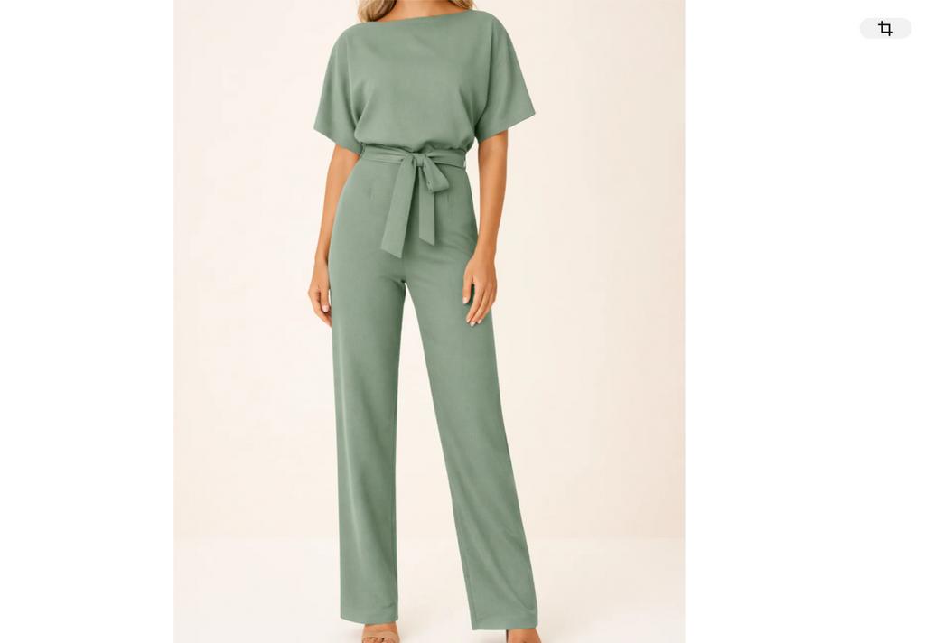 Elegante en stijlvolle groene jumpsuit - Maat XS - nieuw, Ophalen of Verzenden, Nieuw, Maat 34 (XS) of kleiner, Groen