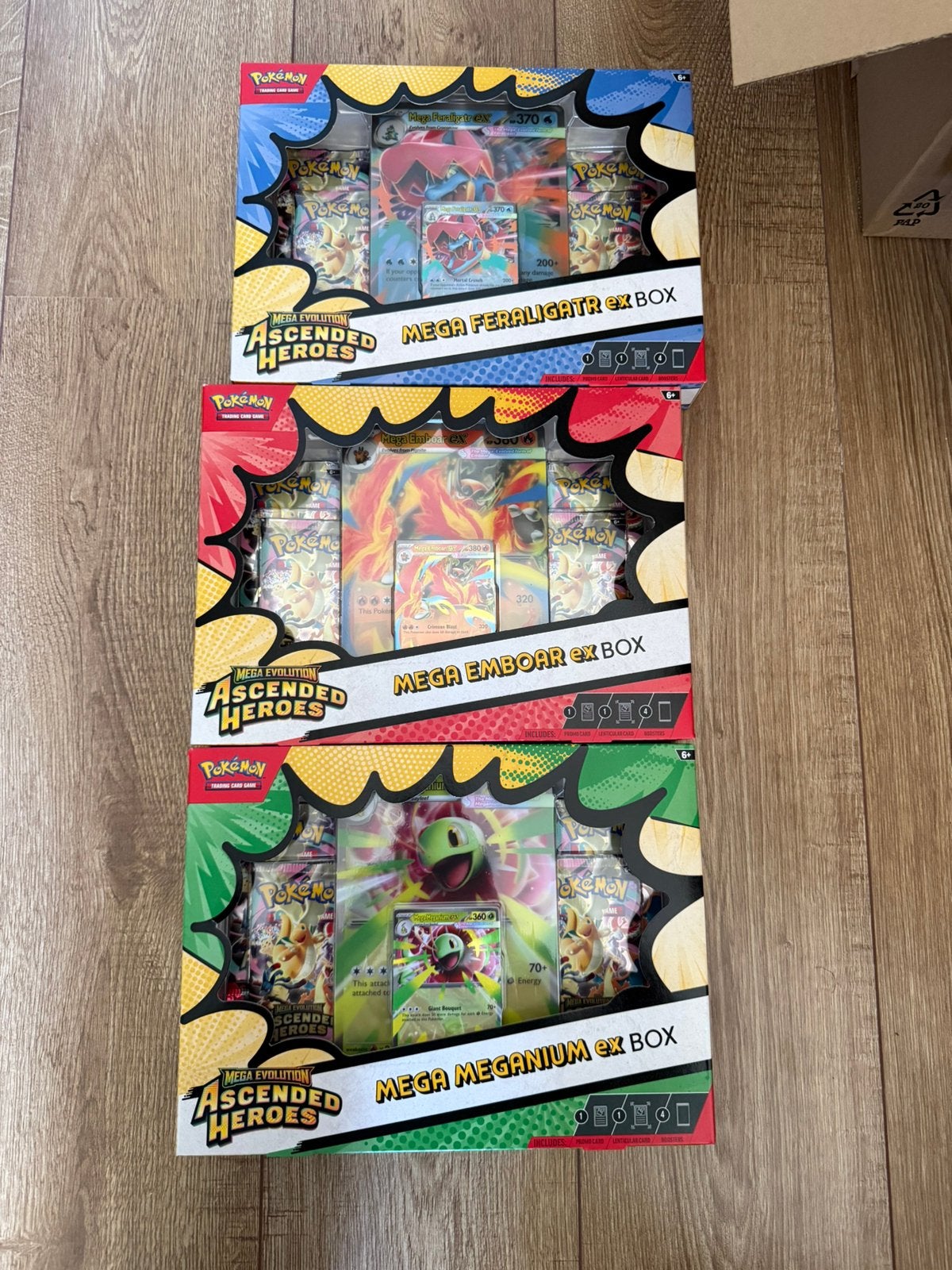 Pokemon ascended heroes ex box set x3 sealed, Ophalen of Verzenden, Zo goed als nieuw