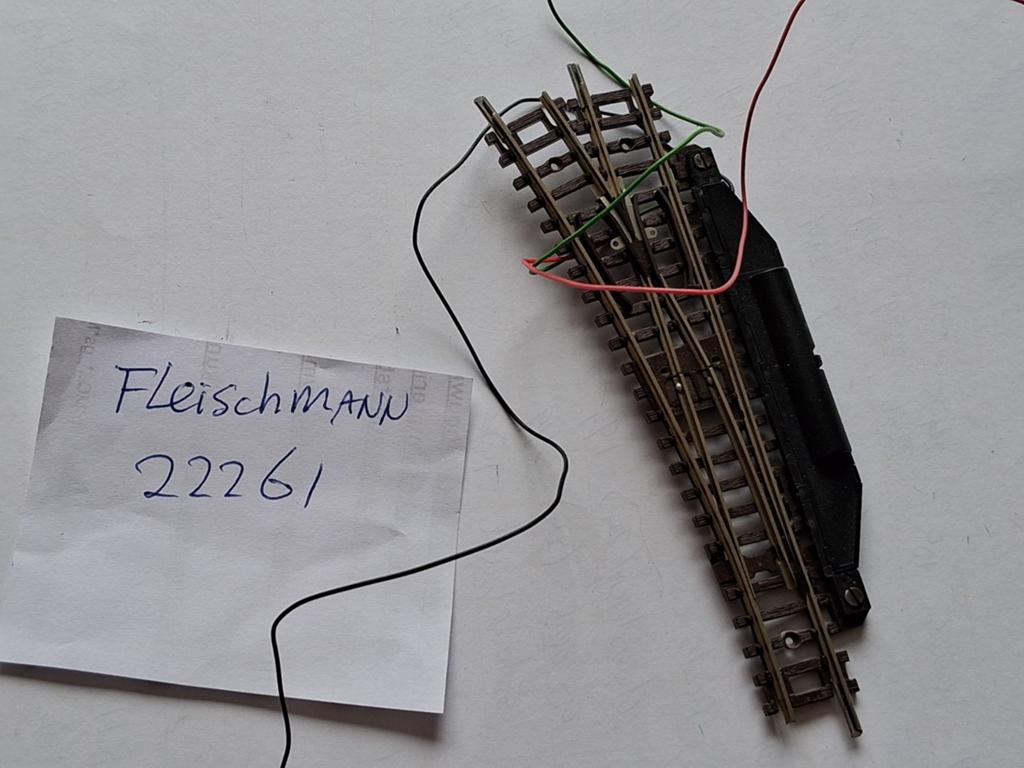 Fleischmann elektrische wissel N-spoor, Gebruikt, Gelijkstroom, Fleischmann, Rails