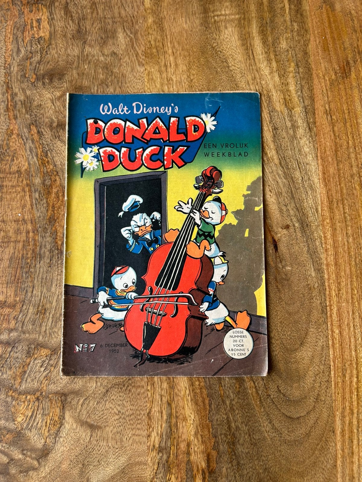 Donald duck 1952 nr 7 1e druk, Boeken, Eén stripboek, Ophalen of Verzenden, Zo goed als nieuw
