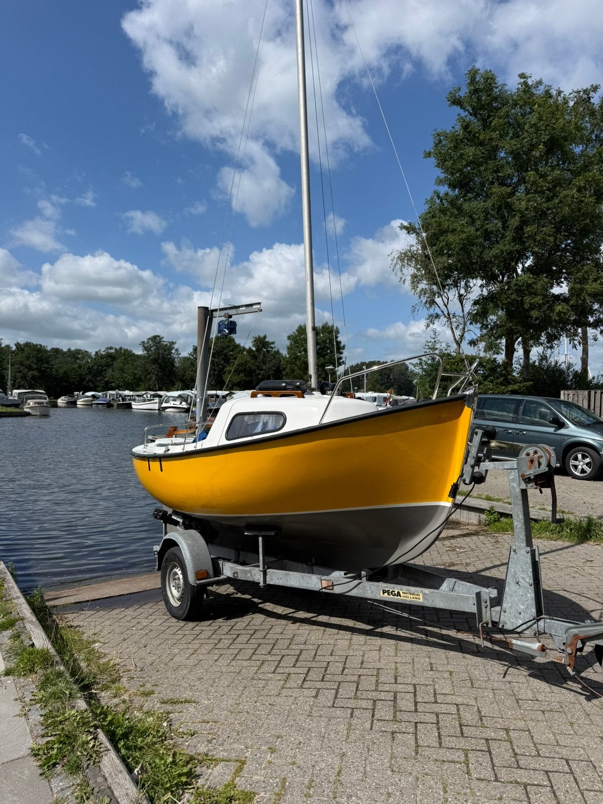 Gezocht: tuigage voor een Midget 15 / Oostzeejol, Watersport en Boten, Ophalen of Verzenden, 3 tot 6 meter, Minder dan 15 m²