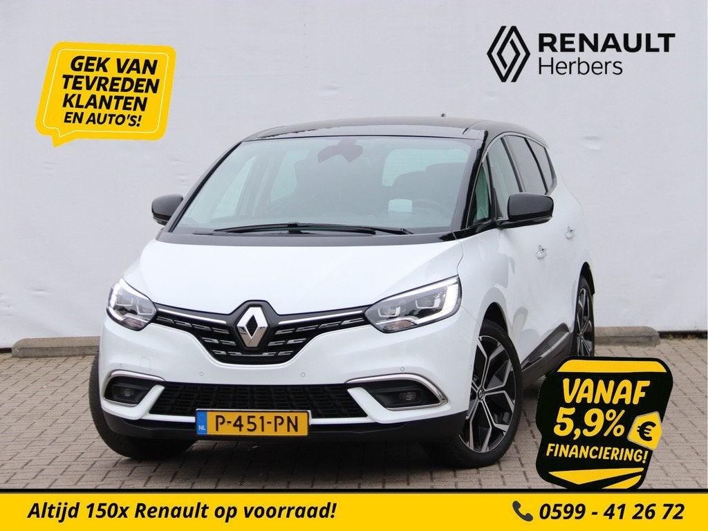 Renault Grand Scénic 1.3 TCe Intens EDC ADAPT CRUISE / LEER, Auto's, Renault, Bedrijf, Te koop, Grand Scenic, ABS, Achteruitrijcamera