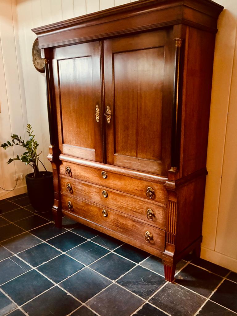 Oude Schoolkast Kabinet, Antiek en Kunst, Ophalen of Verzenden